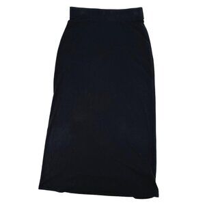 Sonoma Womens Black Pull On Knit Maxi  Skirt Size S